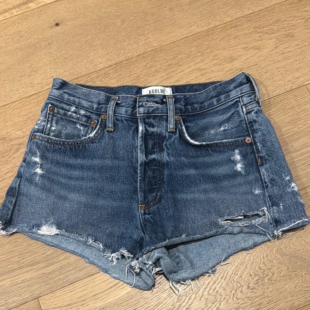 Agolde Parker Cut Off  Jean Shorts